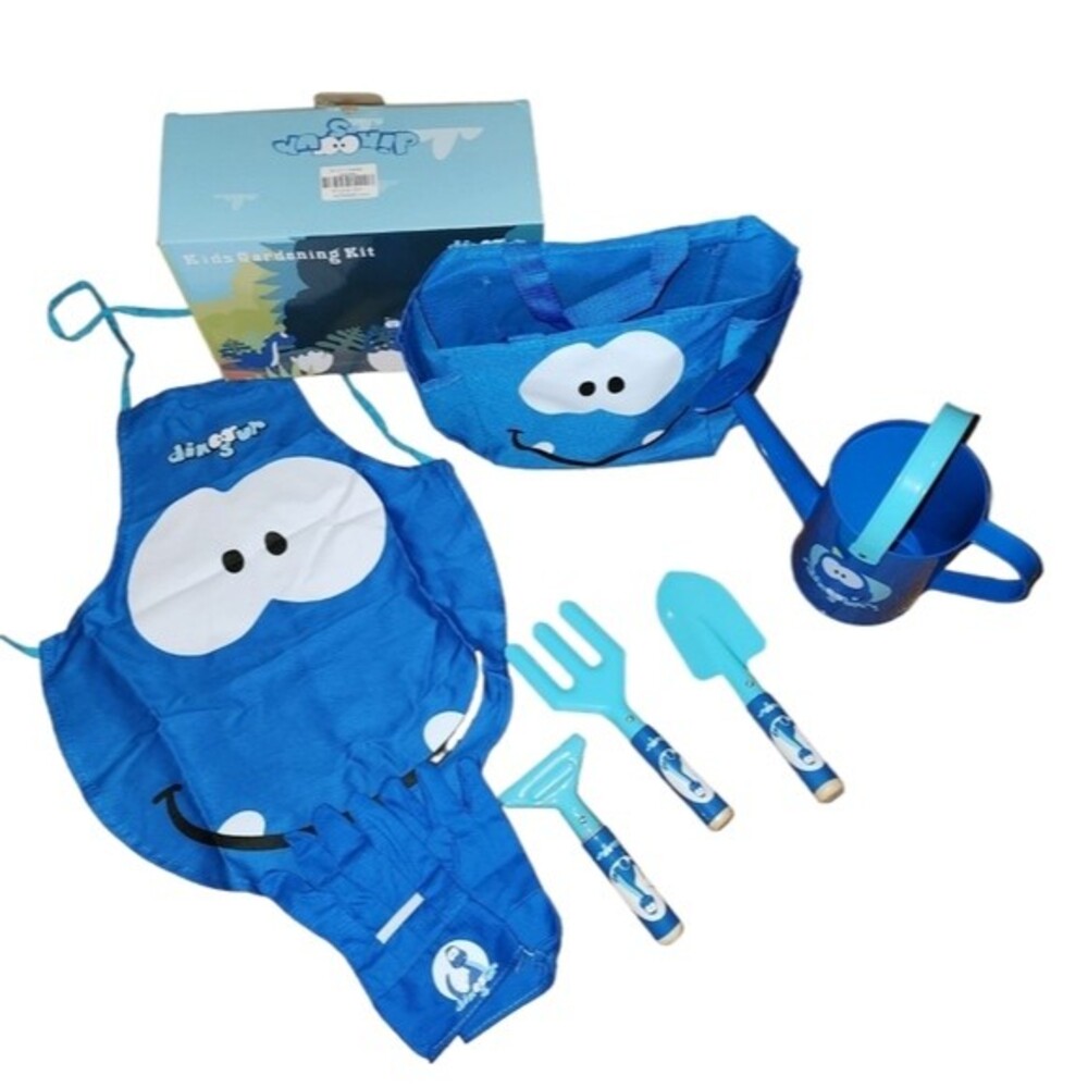 Garden Friends Kids Blue Dinosaur 7 Piece Garden Tools Kit
